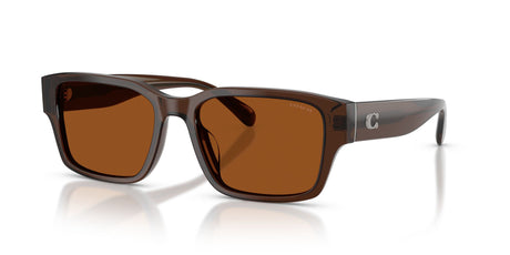 Coach 0HC8441U 591173 55 Transparent Brown/ Brown Solid