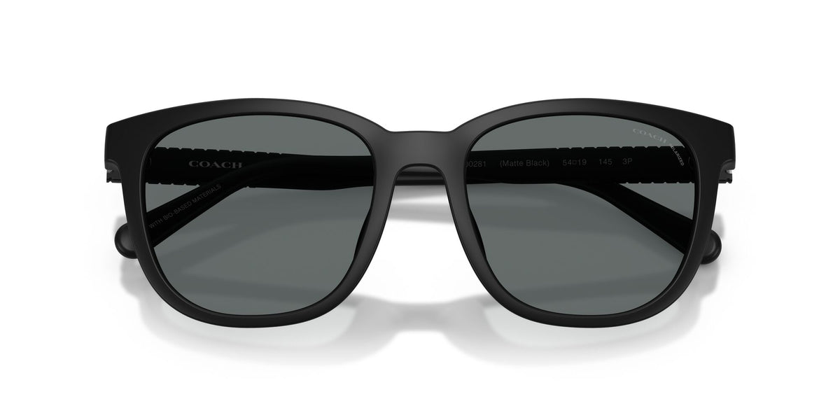 Coach 0HC8442U 500281 54 Matte Black/ Grey Solid Polar