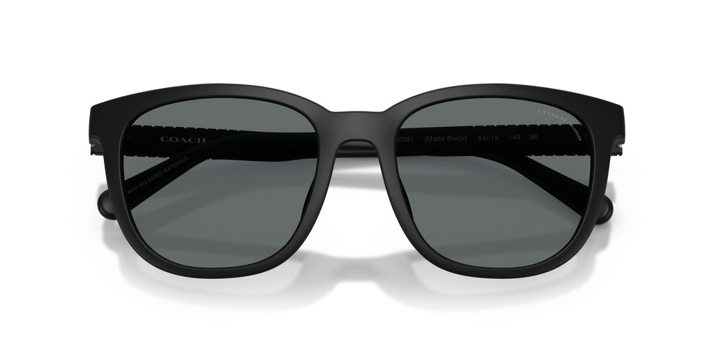 Coach 0HC8442U 500281 54 Matte Black/ Grey Solid Polar