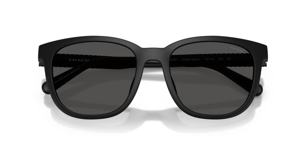 Coach 0HC8442U 500287 54 Matte Black/ Grey Solid