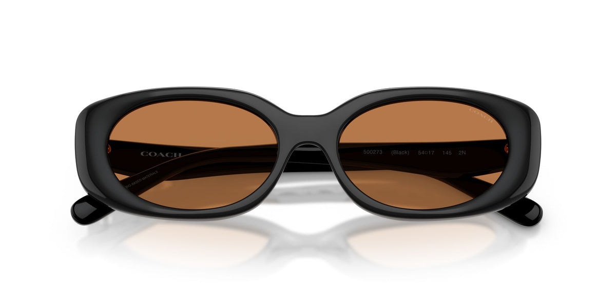 Coach 0HC8443D 500273 54 Black/ Amber Solid