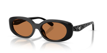 Coach 0HC8443D 500273 54 Black/ Amber Solid