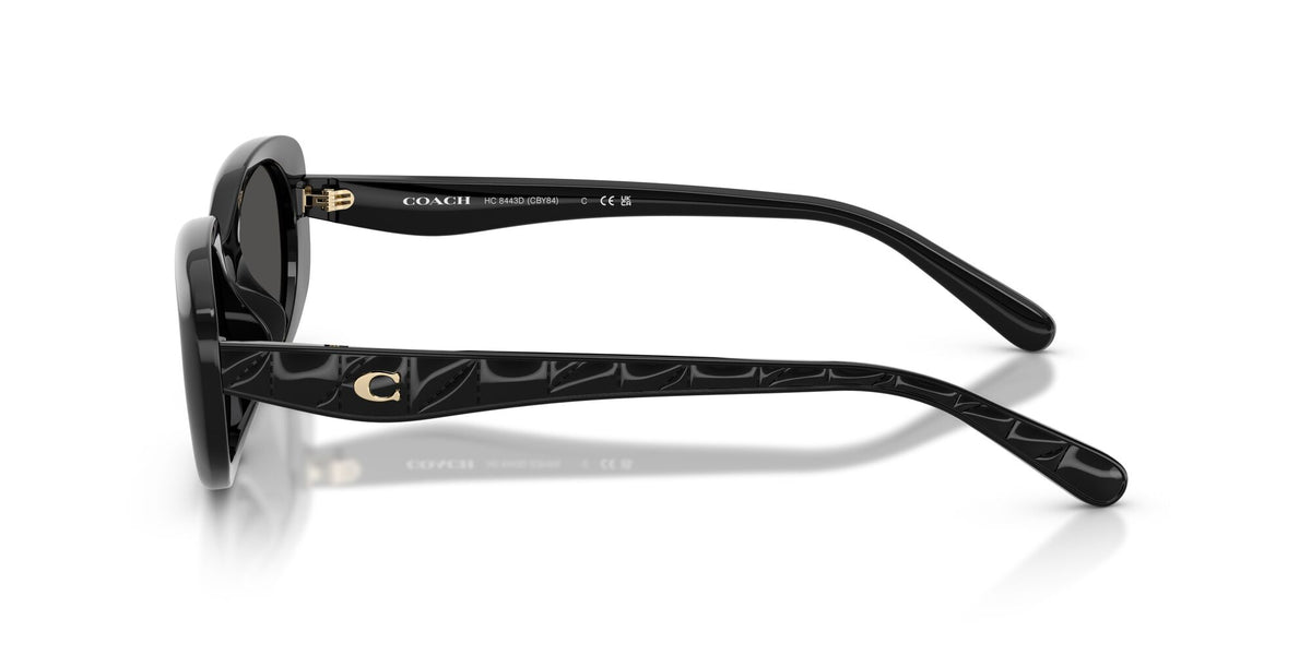 Coach 0HC8443D 500287 54 Black/ Grey Solid