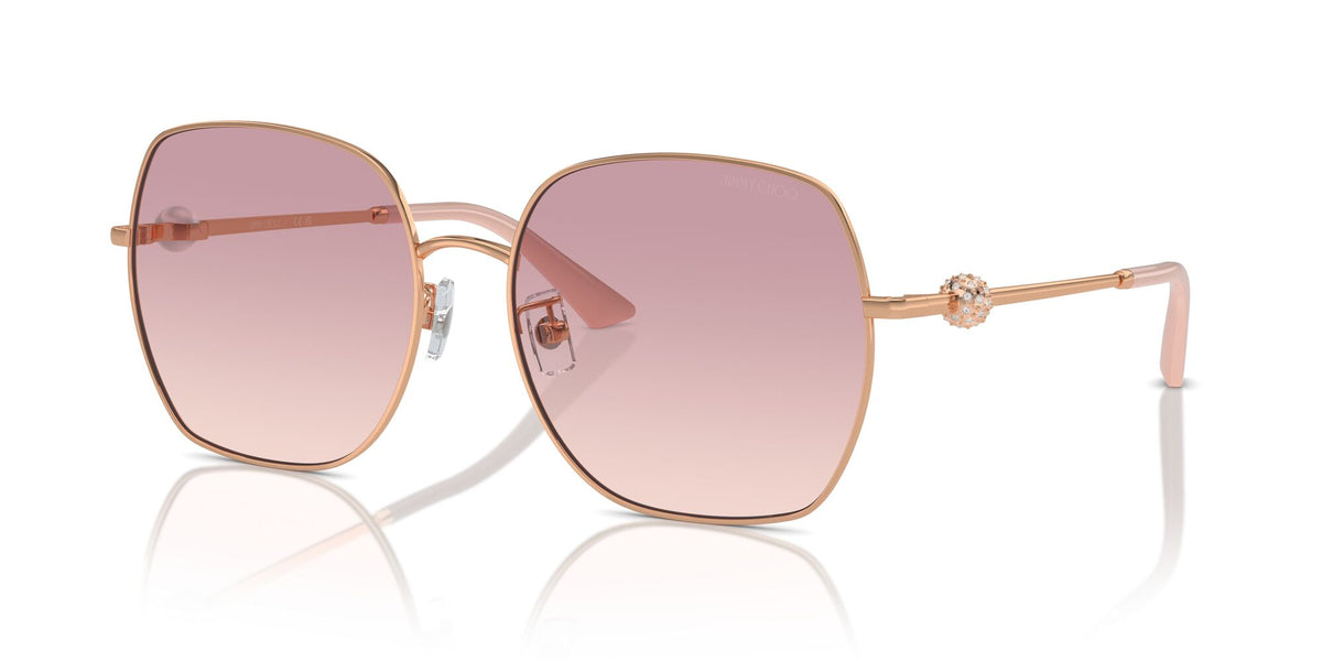 Jimmy Choo 0JC4008HD 300868 59 Rose Gold/ Brown Gradient Violet