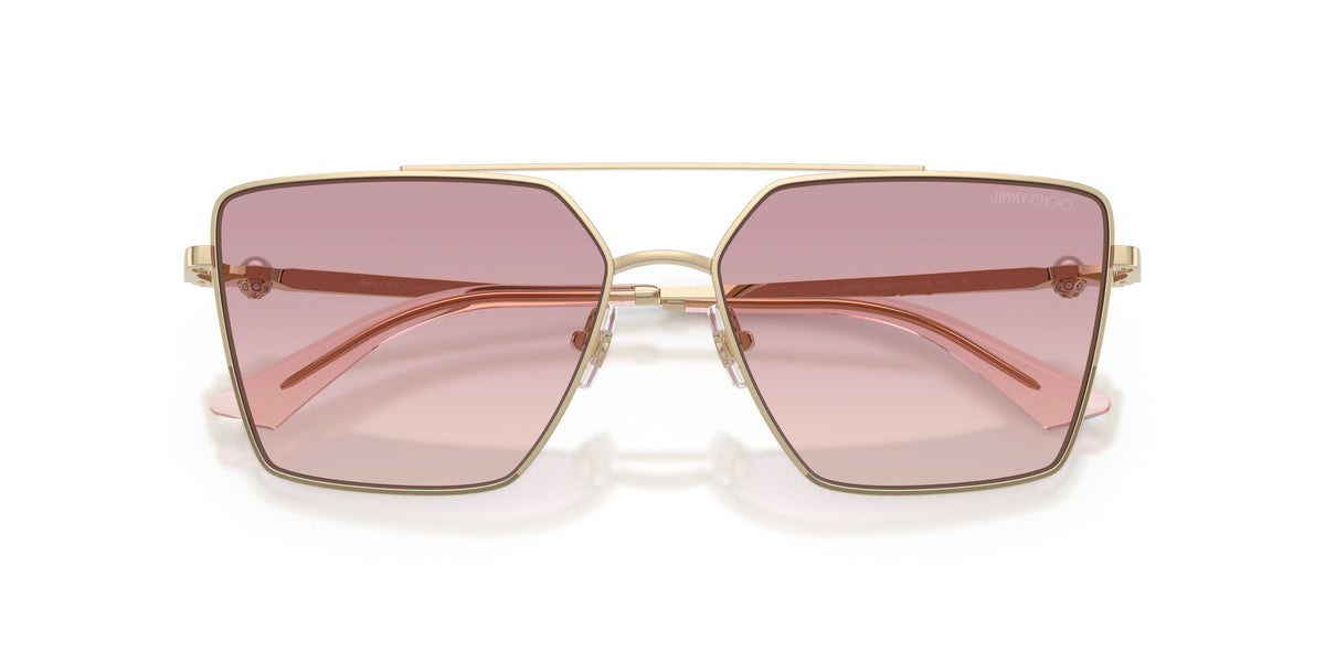 Jimmy Choo 0JC4016HB 300668 58 Pale Gold/ Brown Gradient Dark Violet