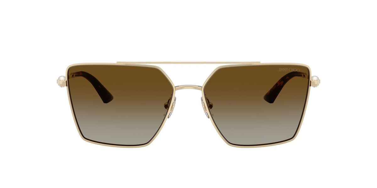 Jimmy Choo 0JC4016HB 3006T5 58 Pale Gold/ Polar Brown Gradient