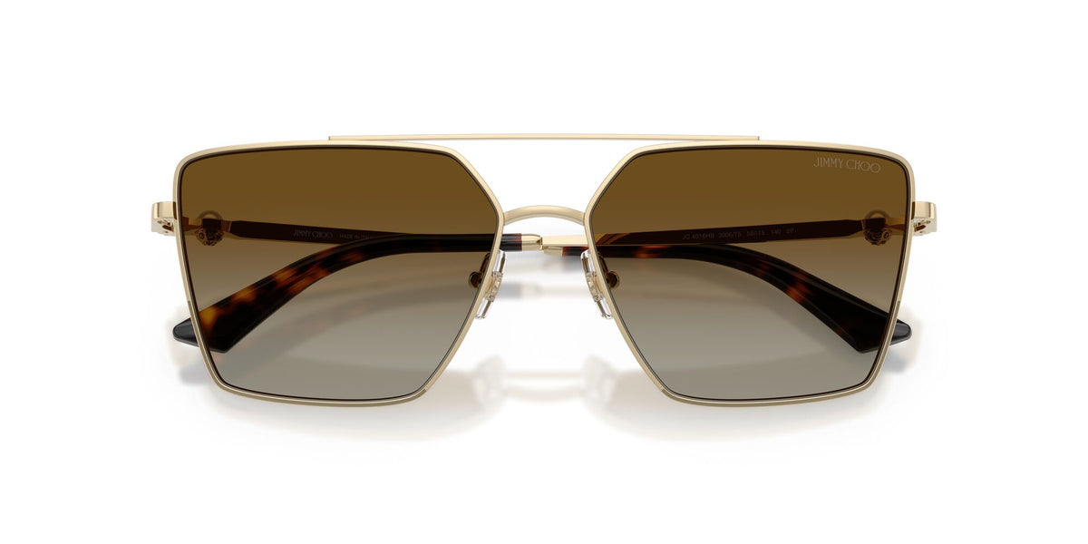 Jimmy Choo 0JC4016HB 3006T5 58 Pale Gold/ Polar Brown Gradient