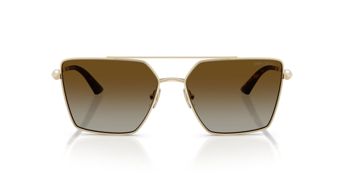 Jimmy Choo 0JC4016HB 3006T5 58 Pale Gold/ Polar Brown Gradient