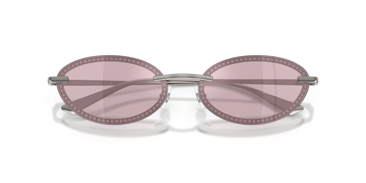 Jimmy Choo 0JC4020B 3004AK 59 Gunmetal/ Violet Mirror Flash Silver