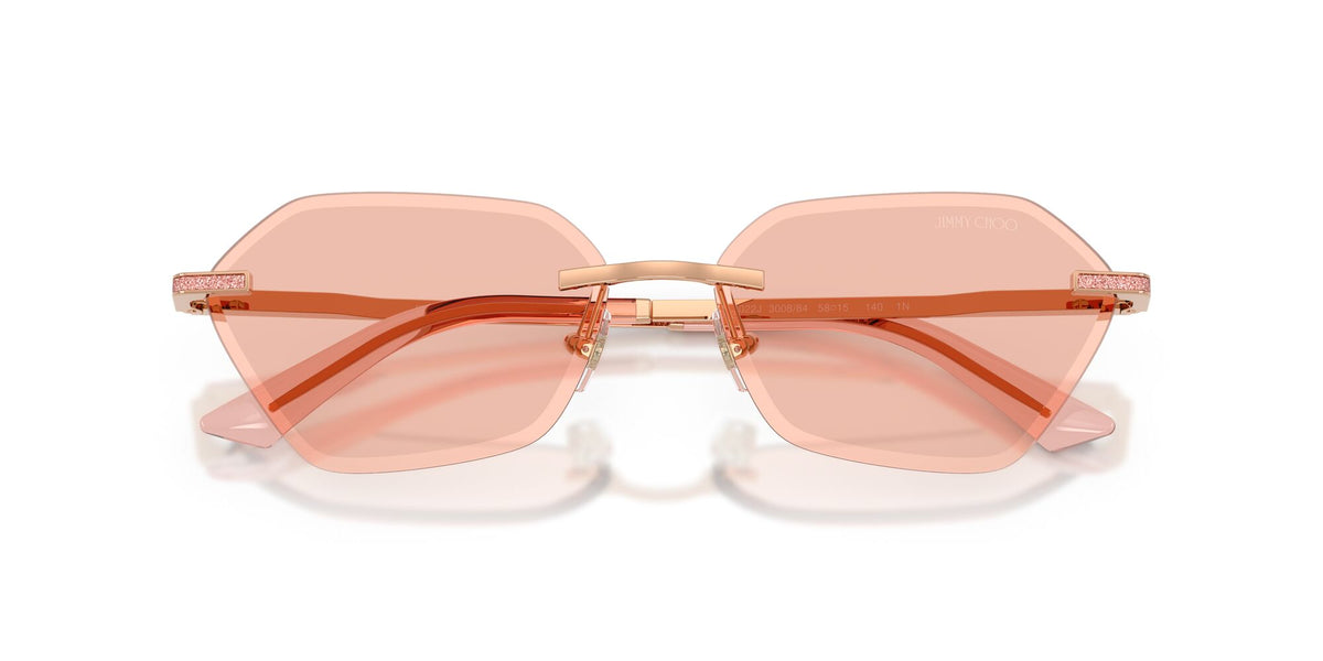 Jimmy Choo 0JC4022J 300884 58 Rose Gold/ Dark Pink