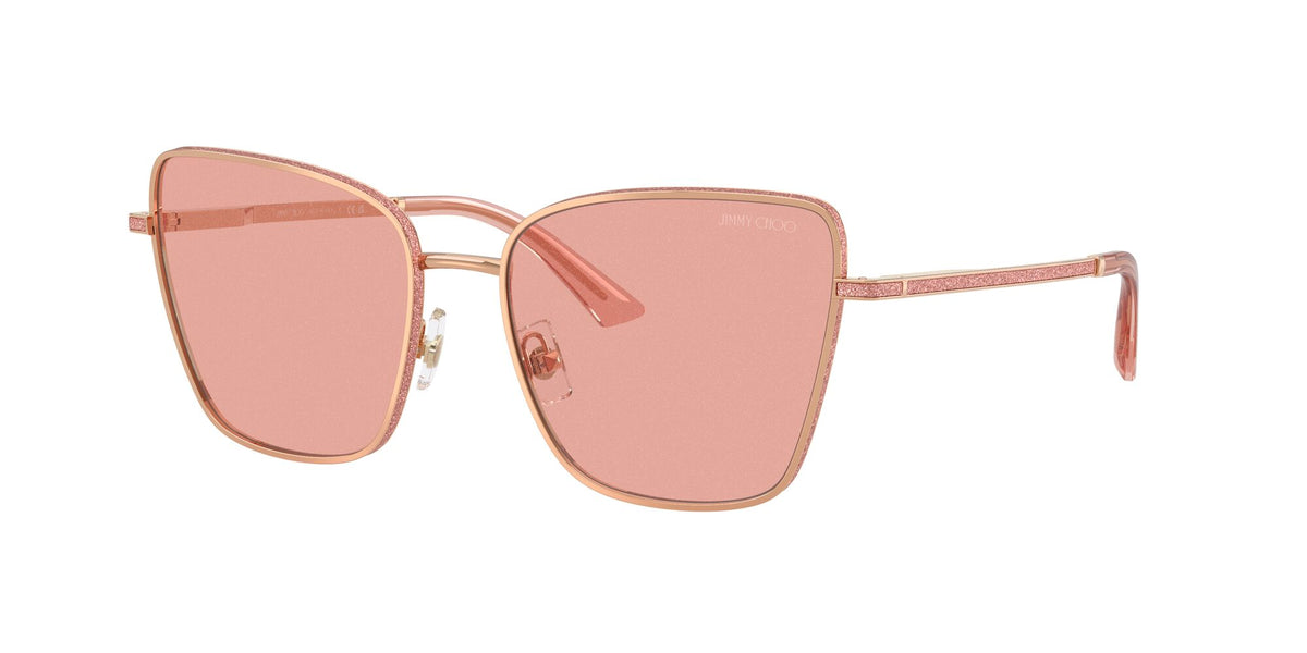 Jimmy Choo 0JC4023J 30087R 55 Rose Gold/ Pink Glitter