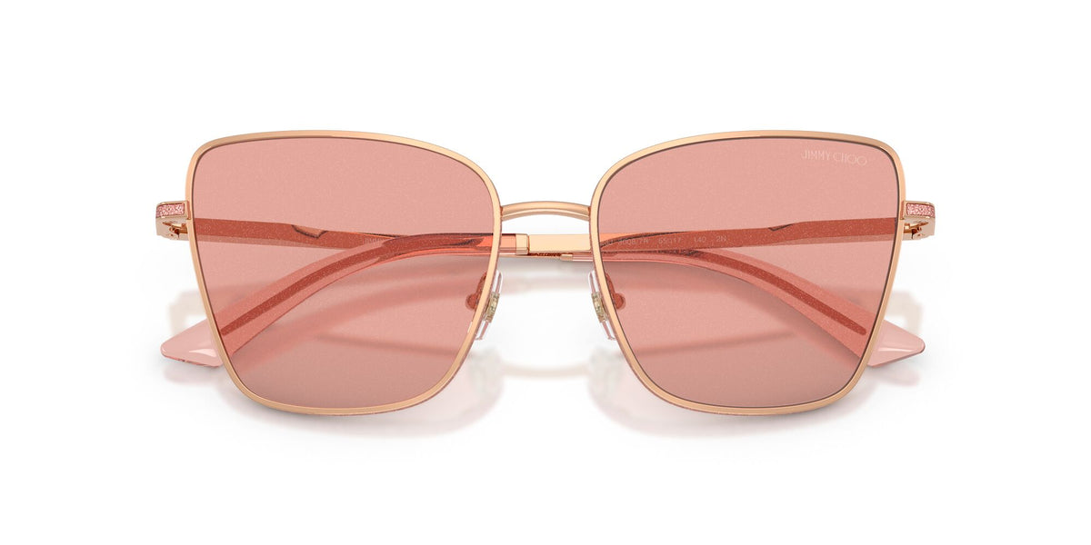 Jimmy Choo 0JC4023J 30087R 55 Rose Gold/ Pink Glitter