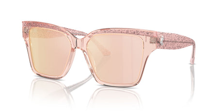 Jimmy Choo 0JC5003F 5039/Z 55 Transparent Pink Glitter/ Pink Mirror Rose Gold