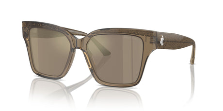 Jimmy Choo 0JC5003F 50405A 55 Transparent Brown Glitter/ Light Brown Mirror Gold