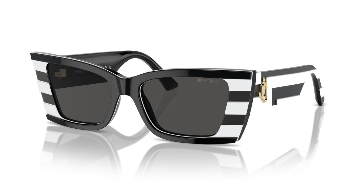 Jimmy Choo 0JC5009 502987 53 Black And White/ Dark Grey