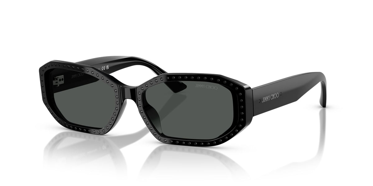 Jimmy Choo 0JC5021BU 501787 56 Black/Crystal Jet/ Dark Grey