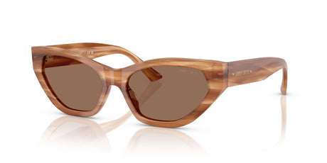 Jimmy Choo 0JC5022B 505573 55 Striped Havana Glitter Brown/ Dark Brown