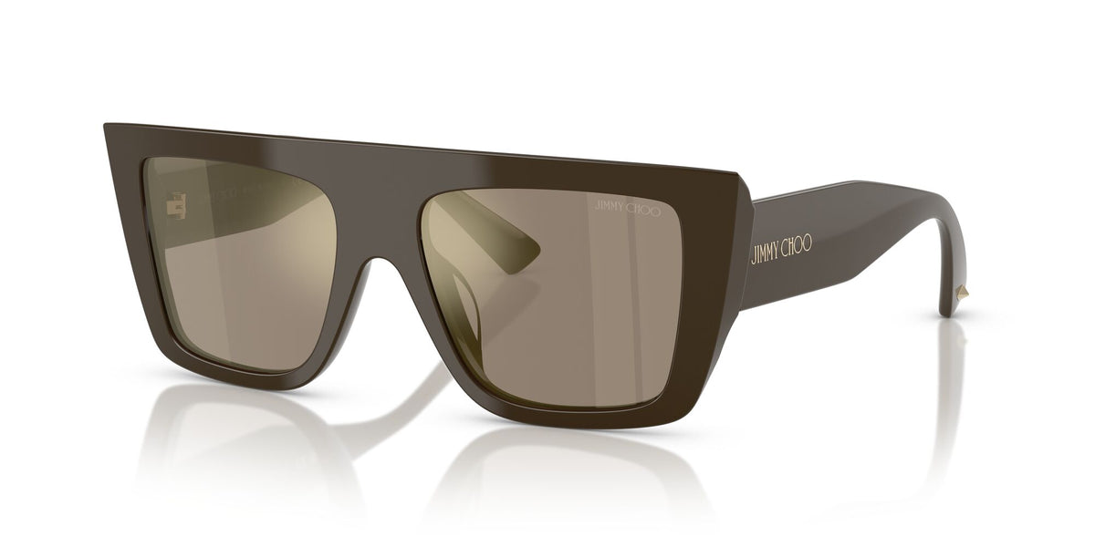 Jimmy Choo 0JC5026U 50605A 52 Caper Green/ Light Brown Mirror Gold