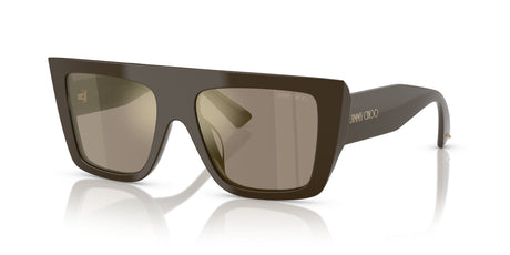 Jimmy Choo 0JC5026U 50605A 52 Caper Green/ Light Brown Mirror Gold