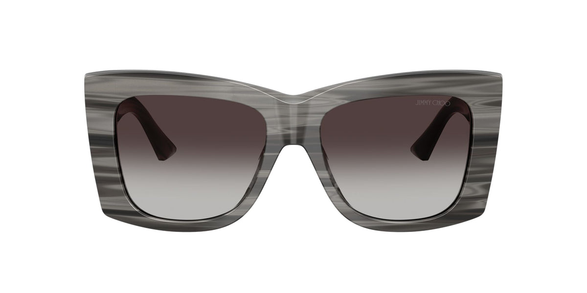 Jimmy Choo 0JC5036BF 50638G 54 Striped Black/ Gradient Gray