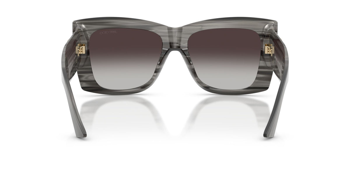 Jimmy Choo 0JC5036BF 50638G 54 Striped Black/ Gradient Gray