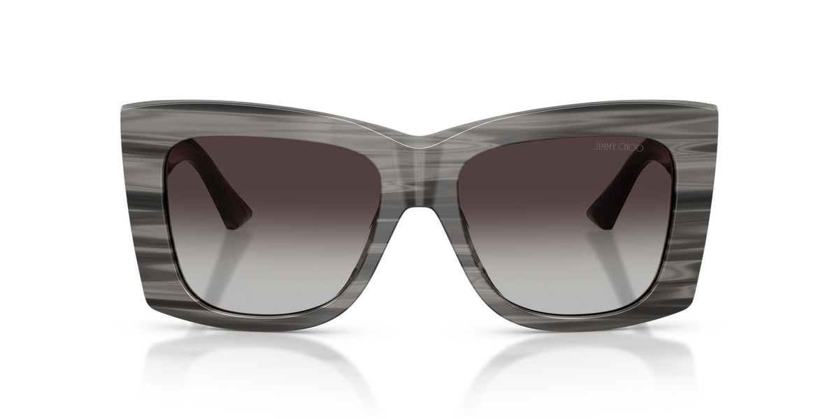 Jimmy Choo 0JC5036BF 50638G 54 Striped Black/ Gradient Gray