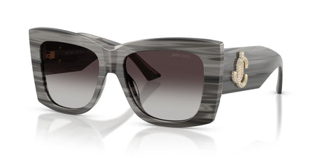 Jimmy Choo 0JC5036B 50638G 54 Striped Black/ Gradient Gray