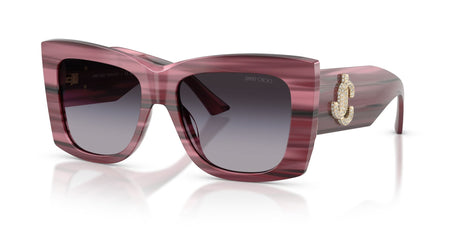 Jimmy Choo 0JC5036B 50648G 54 Striped Cranberry/ Gradient Gray