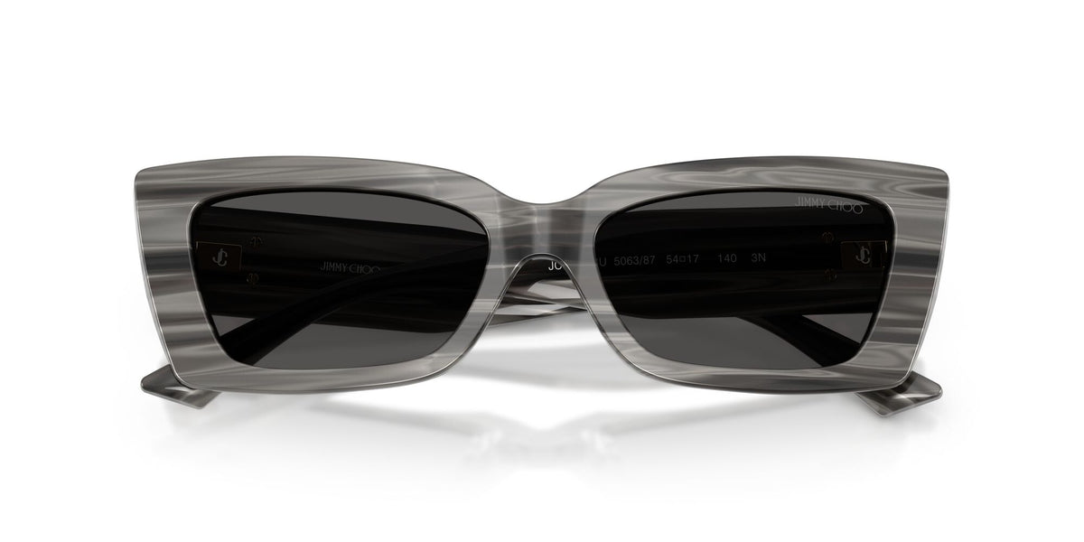 Jimmy Choo 0JC5037BU 506387 54 Striped Black/ Dark Grey