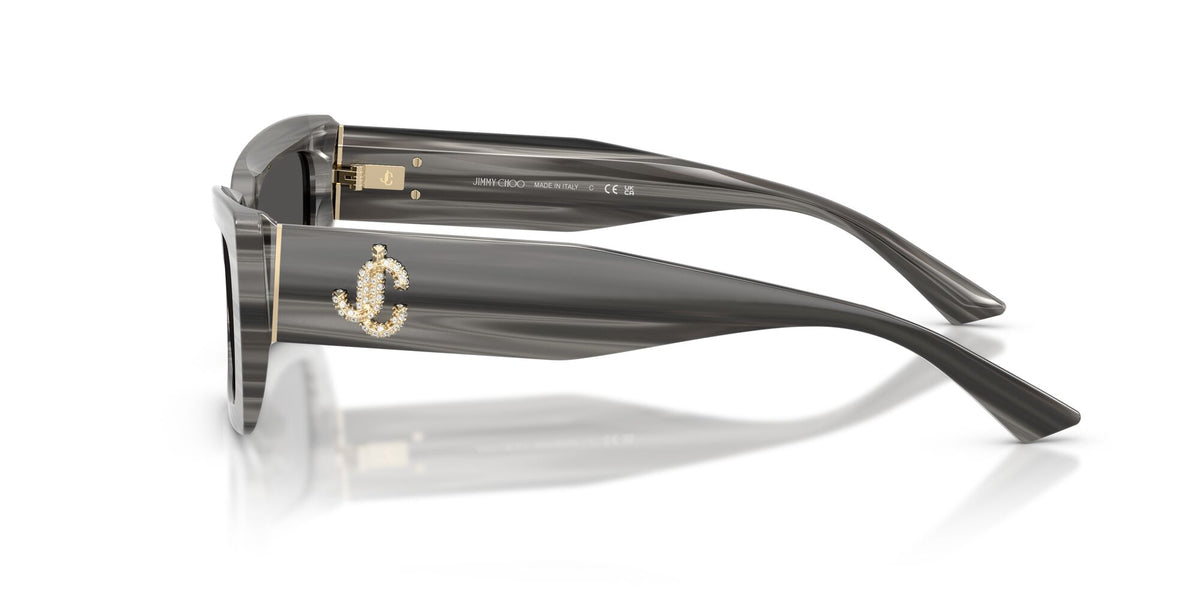 Jimmy Choo 0JC5037BU 506387 54 Striped Black/ Dark Grey