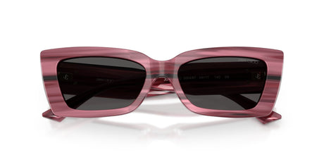Jimmy Choo 0JC5037BU 506487 54 Striped Cranberry/ Dark Grey