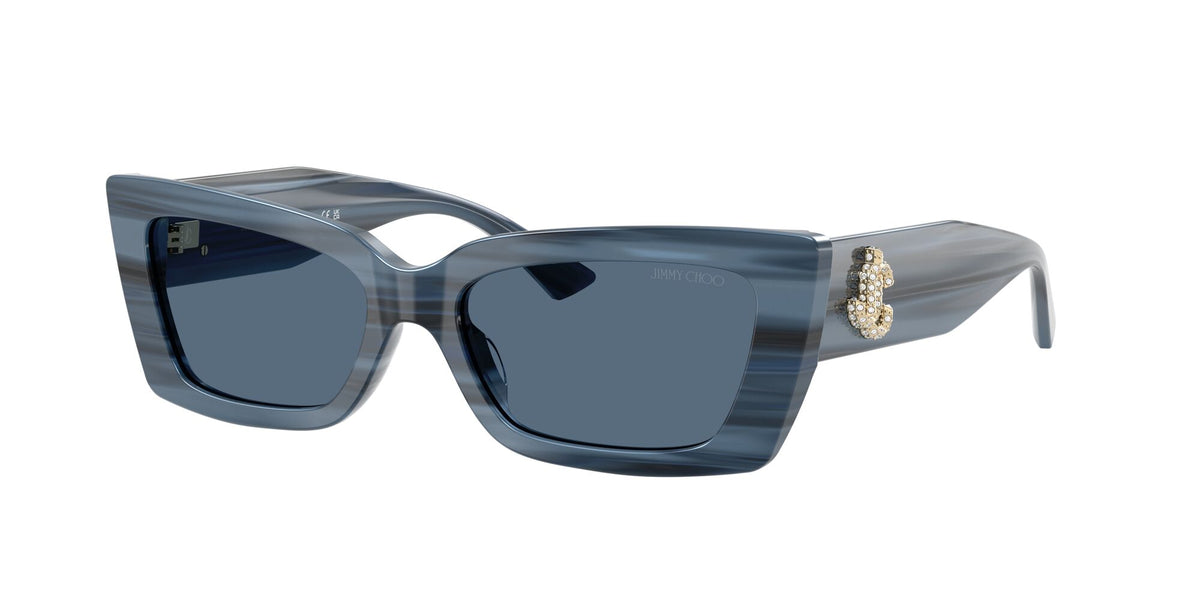 Jimmy Choo 0JC5037BU 507280 54 Striped Navy/ Dark Blue