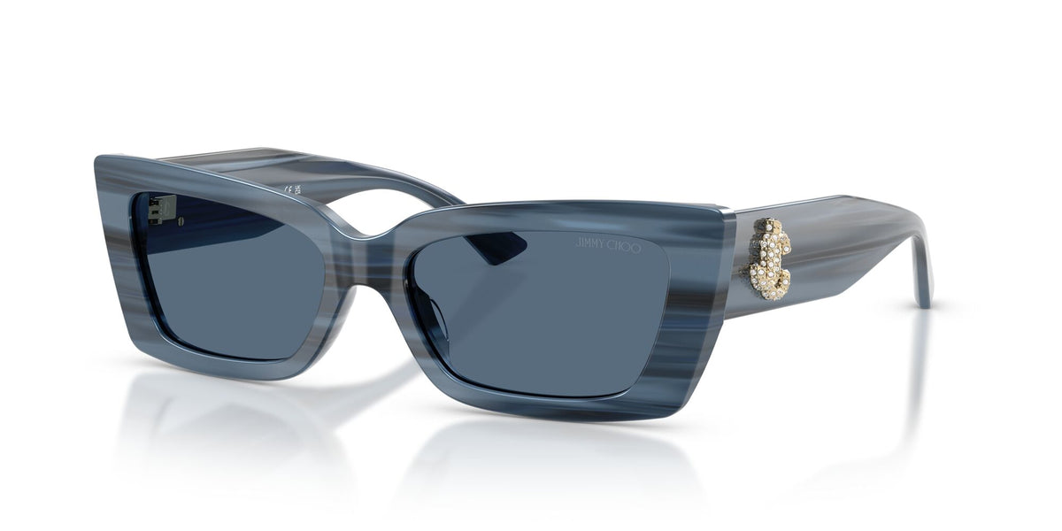 Jimmy Choo 0JC5037BU 507280 54 Striped Navy/ Dark Blue