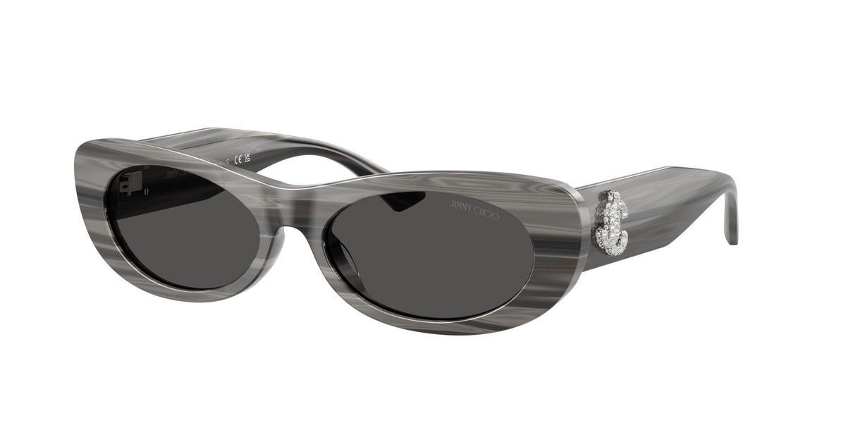 Jimmy Choo 0JC5038BU 506387 54 Striped Black/ Dark Grey
