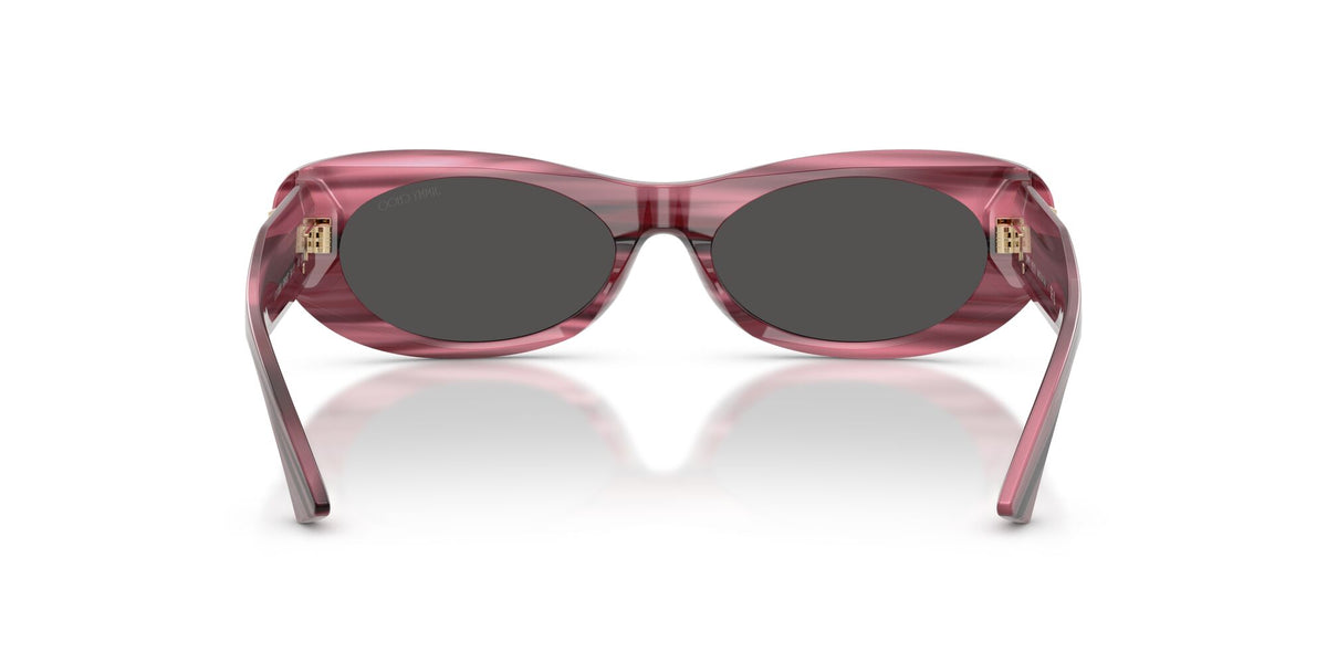 Jimmy Choo 0JC5038BU 506487 54 Striped Cranberry/ Dark Grey
