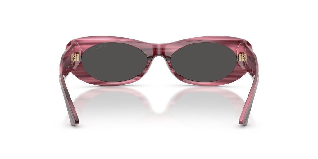 Jimmy Choo 0JC5038BU 506487 54 Striped Cranberry/ Dark Grey