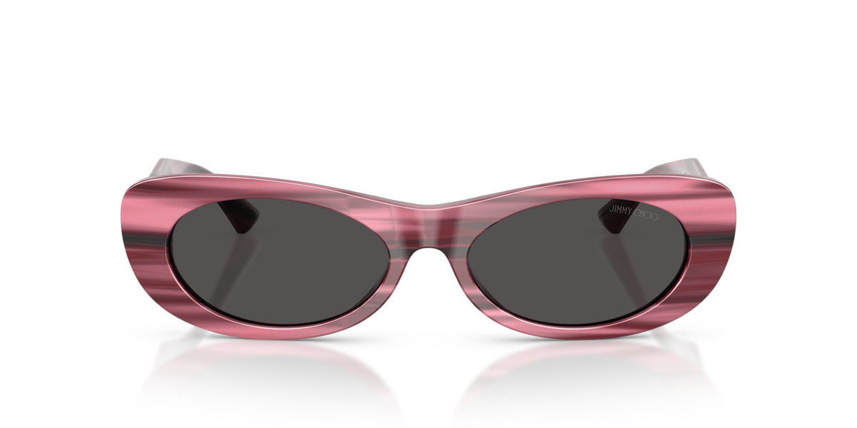 Jimmy Choo 0JC5038BU 506487 54 Striped Cranberry/ Dark Grey