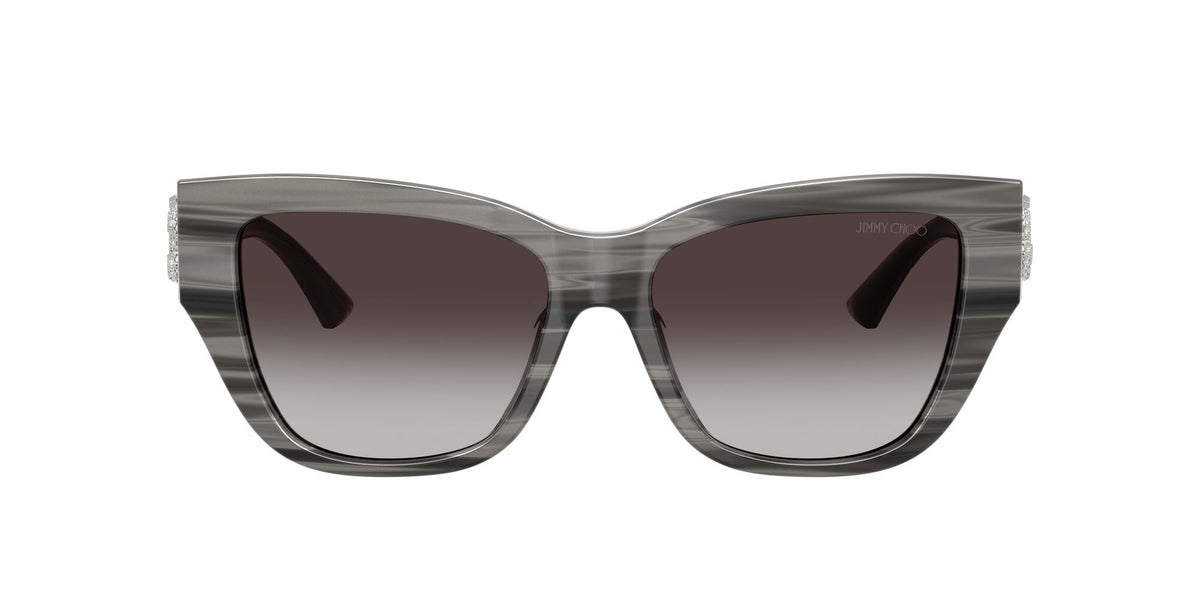 Jimmy Choo 0JC5039BU 50638G 54 Striped Black/ Gradient Gray