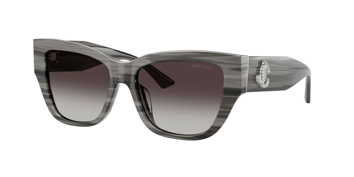 Jimmy Choo 0JC5039BU 50638G 54 Striped Black/ Gradient Gray