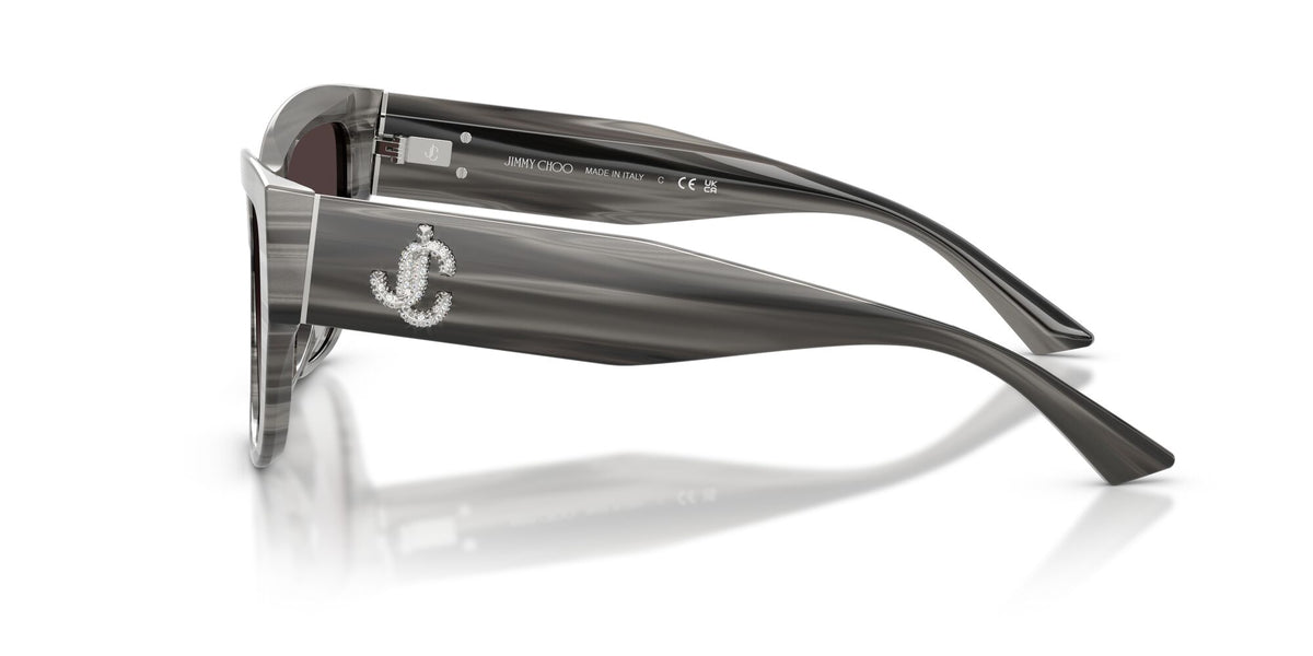 Jimmy Choo 0JC5039BU 50638G 54 Striped Black/ Gradient Gray
