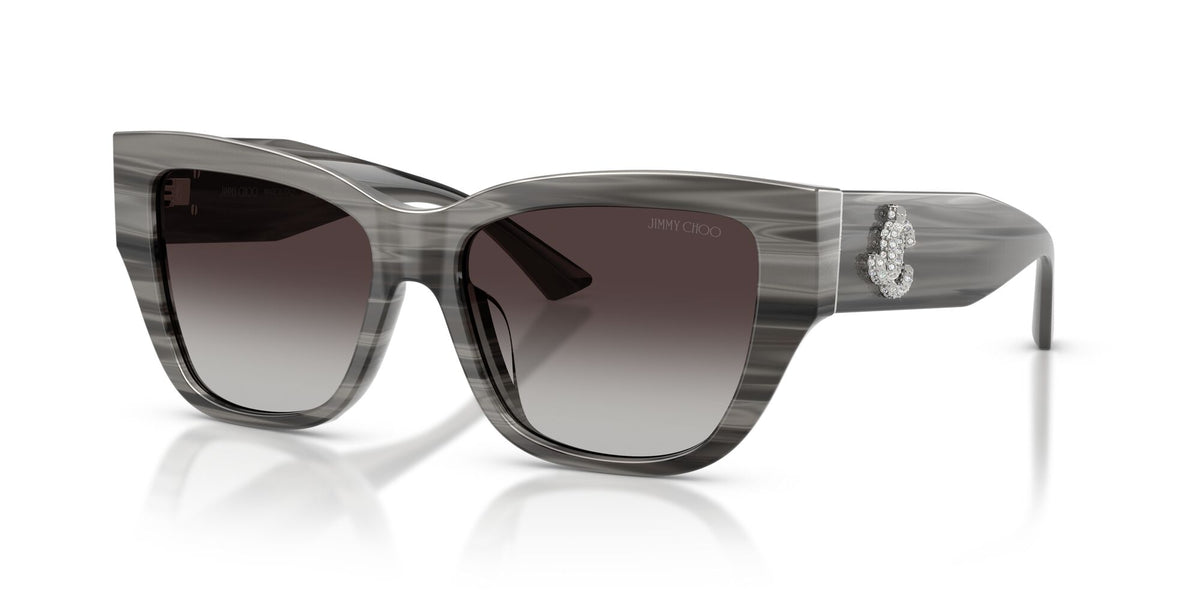 Jimmy Choo 0JC5039BU 50638G 54 Striped Black/ Gradient Gray