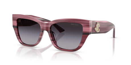 Jimmy Choo 0JC5039BU 50648G 54 Striped Cranberry/ Gradient Gray