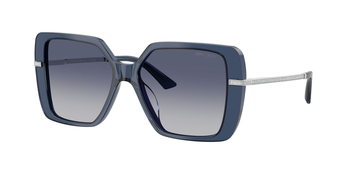 Jimmy Choo 0JC5048JU 50354L 55 Transparent Navy/ Gradient Blue