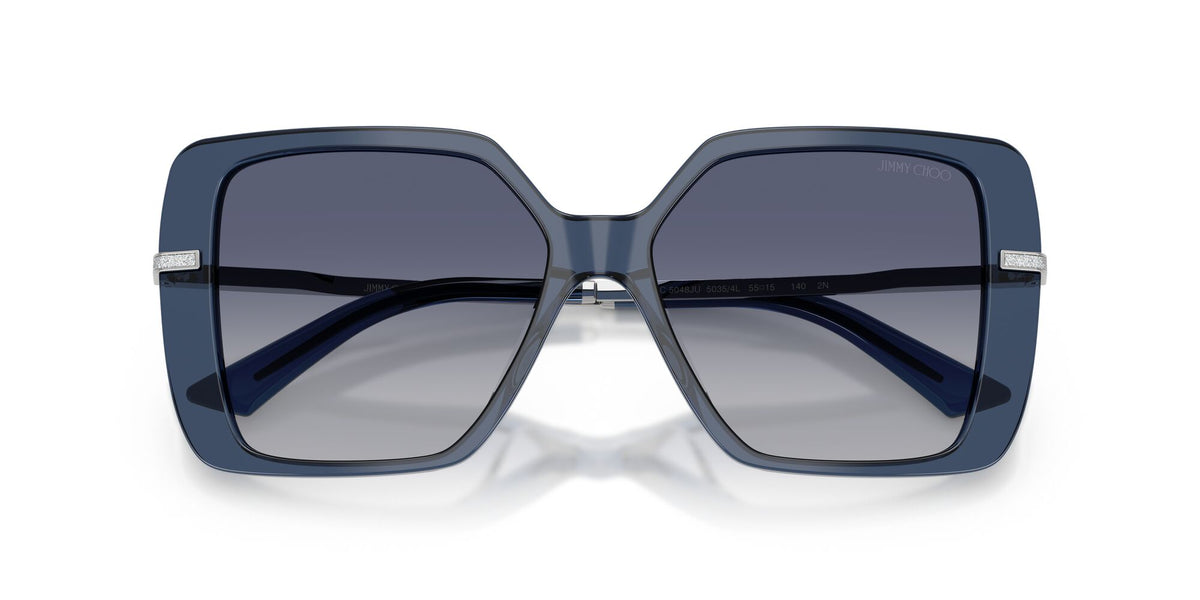 Jimmy Choo 0JC5048JU 50354L 55 Transparent Navy/ Gradient Blue