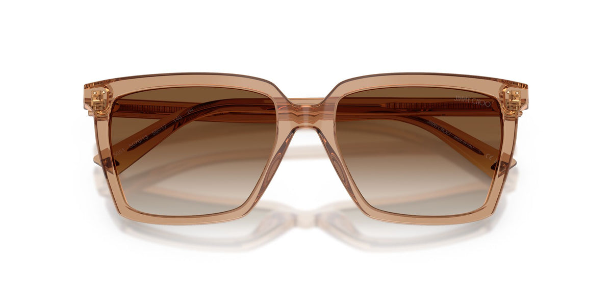 Jimmy Choo 0JC5051 507613 55 Transparent Tan/ Gradient Brown