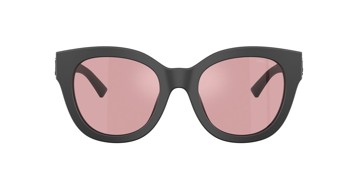 Jimmy Choo 0JC5053F 50019L 51 Matte Black/ Light Violet Flash Silver