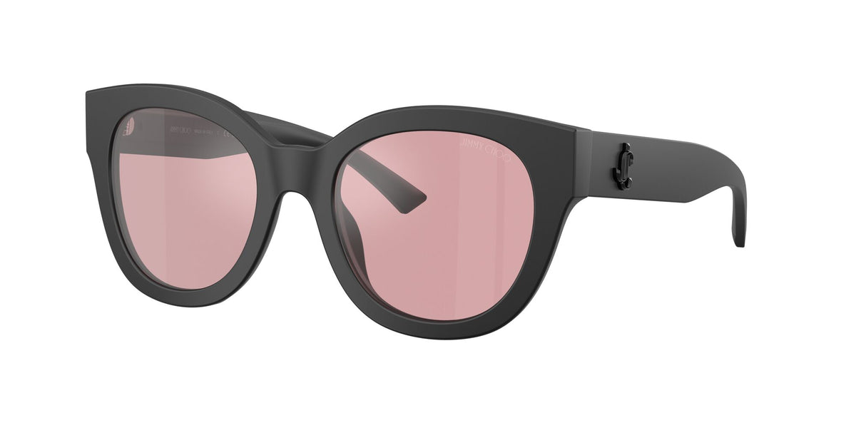 Jimmy Choo 0JC5053F 50019L 51 Matte Black/ Light Violet Flash Silver