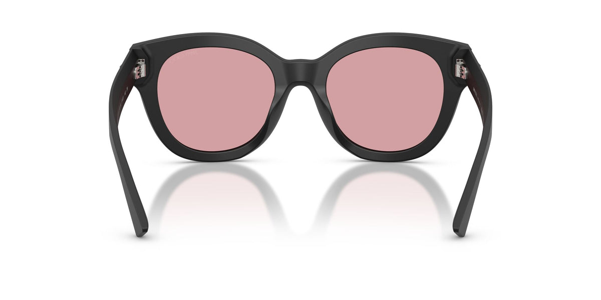 Jimmy Choo 0JC5053F 50019L 51 Matte Black/ Light Violet Flash Silver