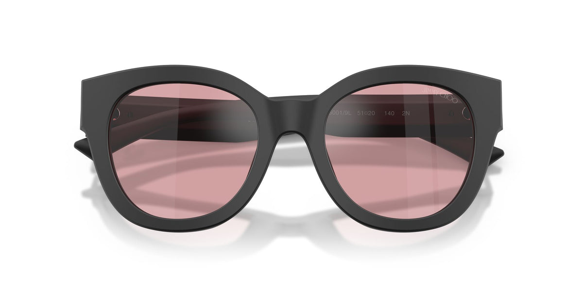 Jimmy Choo 0JC5053F 50019L 51 Matte Black/ Light Violet Flash Silver