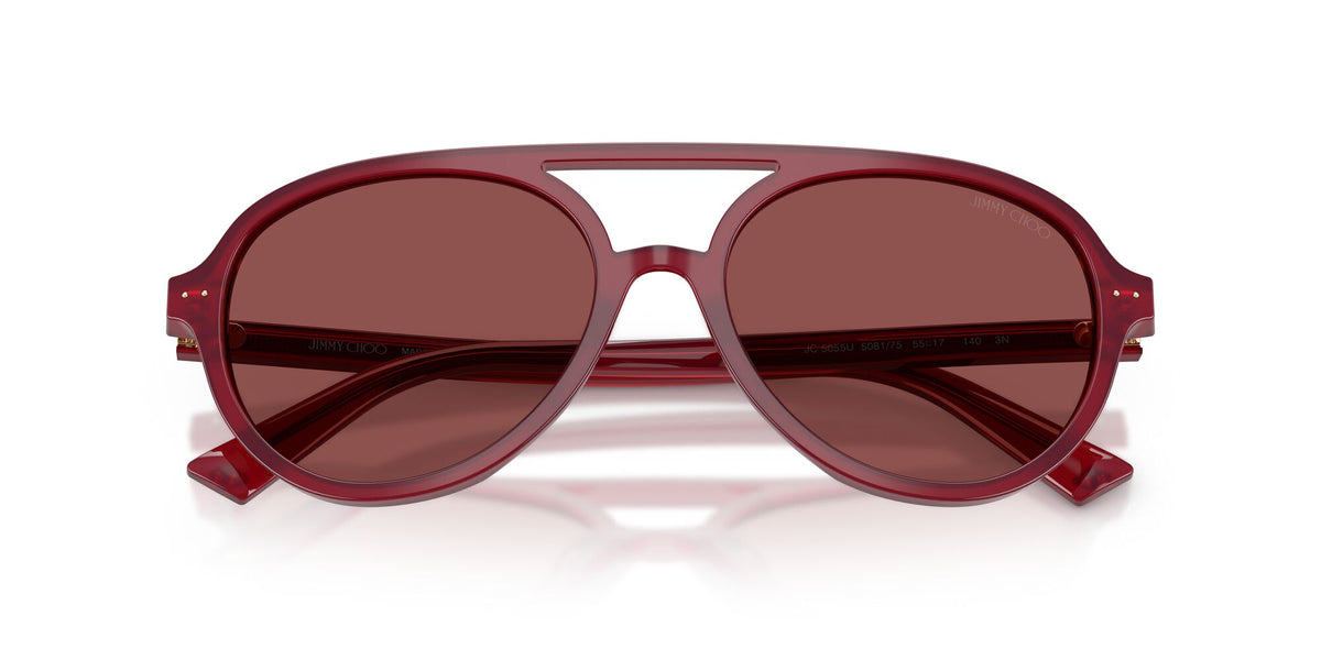 Jimmy Choo 0JC5055U 508175 55 Opaline Cranberry/ Dark Violet